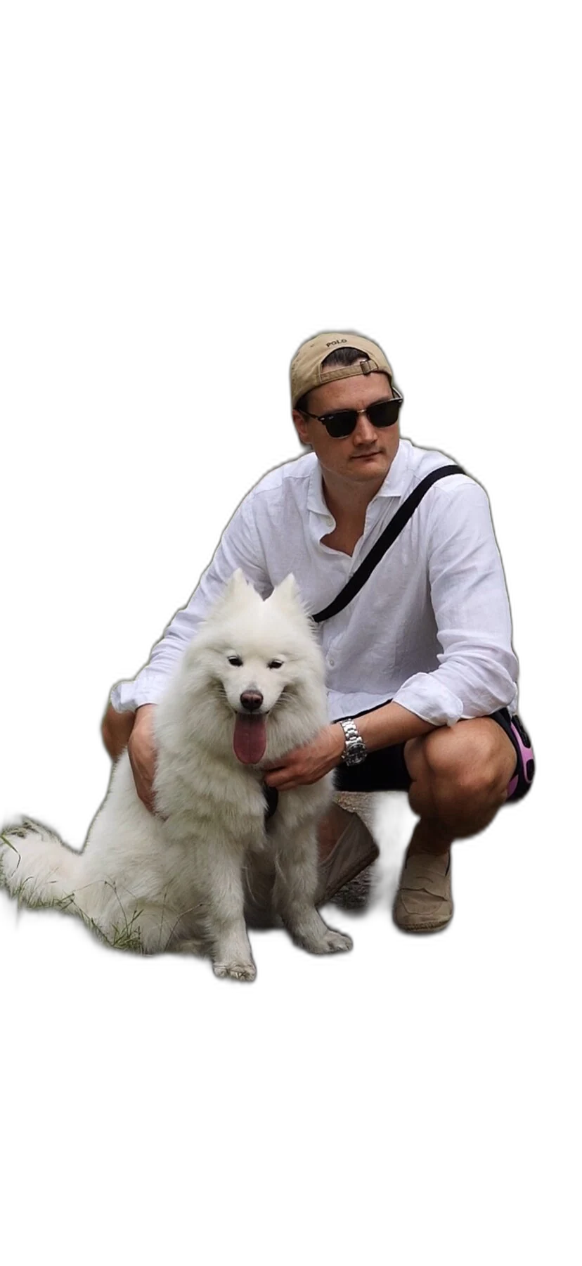 Bastian Goldbeck mit Bailey im Wald